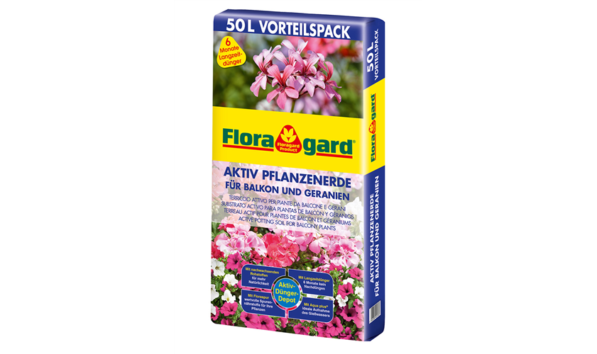 Floragard Active potting soil for balcony plants