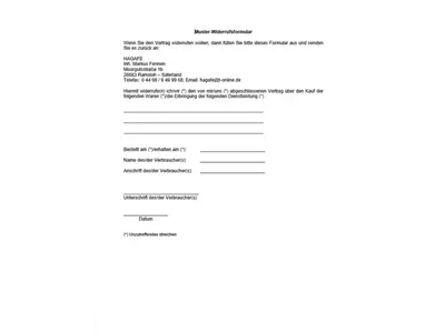 Revocation form