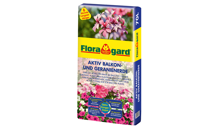 Floragard Active potting soil for balcony plants
