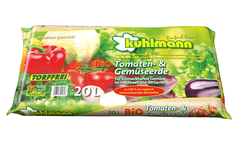 Kuhlmann Bio Tomaten- und Gemüseerde torffrei