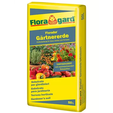 Floradur® Gärtnererde bio & torfreduziert