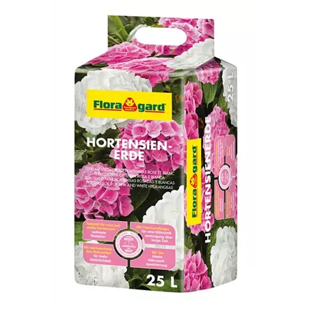 Floragard Hortensienerde rosa & weiß