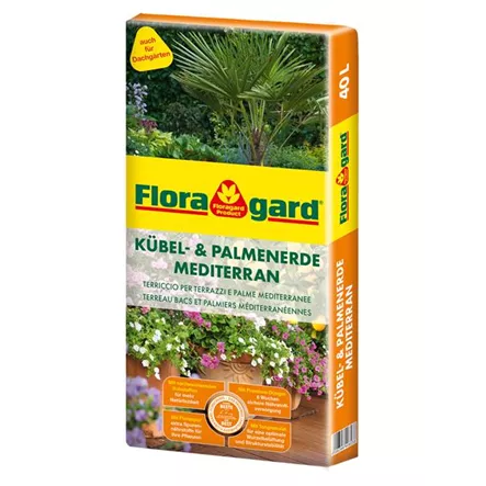 Floragard Substrato mediterráneo para macetas y palmas
